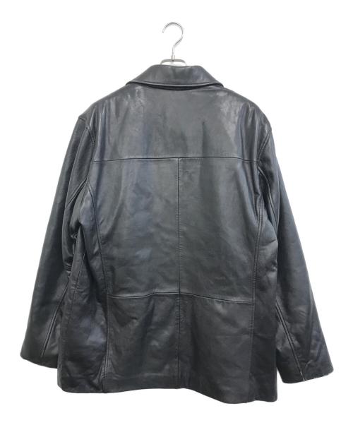 PELLE STUDIO（ペレ スタジオ）PELLE STUDIO (ペレ スタジオ) レザーカーコート ブラック サイズ:Lの古着・服飾アイテム