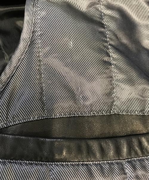 PELLE STUDIO（ペレ スタジオ）PELLE STUDIO (ペレ スタジオ) レザーカーコート ブラック サイズ:Lの古着・服飾アイテム