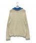 SATURDAY (サタデー) Lausanne V-Neck Collar Knit ブルー×アイボリー サイズ:XL：6000円