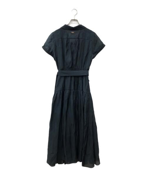 Mystrada（マイストラーダ）Mystrada (マイストラーダ) ポケットシアー半袖シャツワンピース ネイビー サイズ:SIZE 38の古着・服飾アイテム