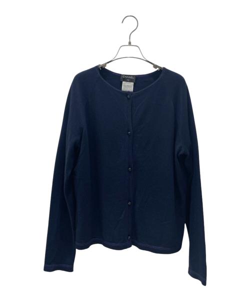 CHANEL（シャネル）CHANEL (シャネル) アンサンブルカーディガン ネイビー サイズ:46の古着・服飾アイテム