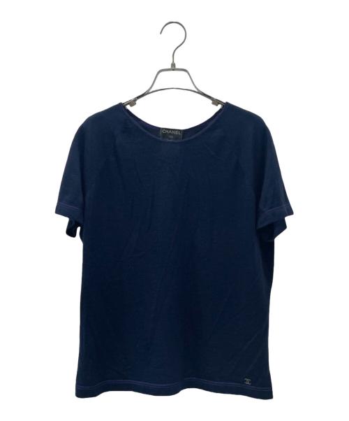 CHANEL（シャネル）CHANEL (シャネル) アンサンブルカーディガン ネイビー サイズ:46の古着・服飾アイテム
