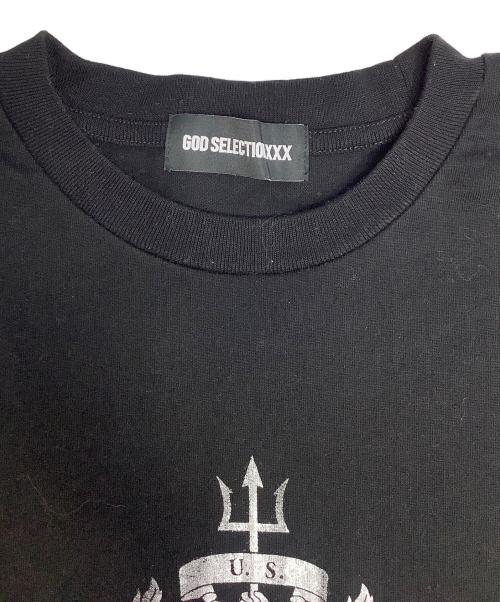 GOD SELECTION XXX（ゴッド セレクション トリプルエックス）GOD SELECTION XXX (ゴッド セレクション トリプルエックス) プリントTシャツ ブラック サイズ:Sの古着・服飾アイテム