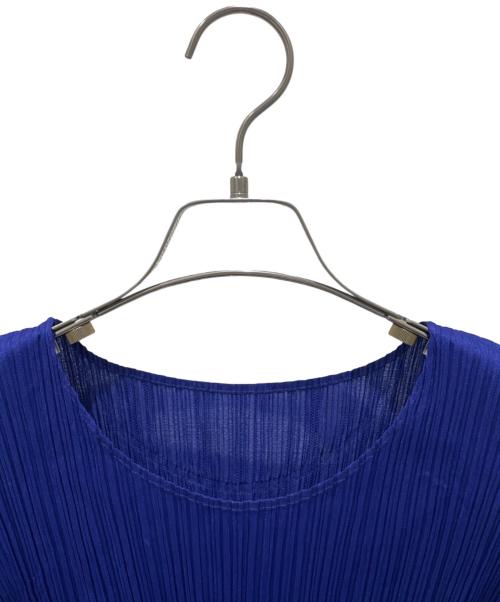 PLEATS PLEASE（プリーツプリーズ）PLEATS PLEASE (プリーツプリーズ) プリーツカットソー ネイビー サイズ:３の古着・服飾アイテム