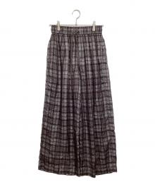 TODAYFUL（トゥデイフル）の古着「Check Jacquard Pants」｜チョコレートブラウン