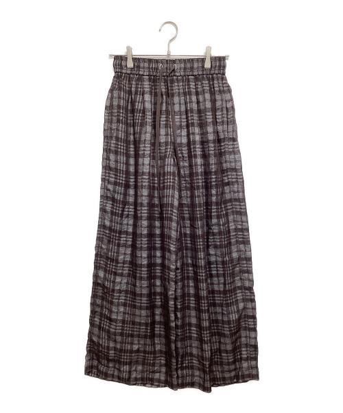 TODAYFUL（トゥデイフル）TODAYFUL (トゥデイフル) Check Jacquard Pants チョコレートブラウン サイズ:36の古着・服飾アイテム