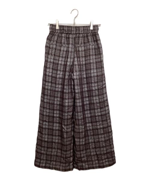 TODAYFUL（トゥデイフル）TODAYFUL (トゥデイフル) Check Jacquard Pants チョコレートブラウン サイズ:36の古着・服飾アイテム