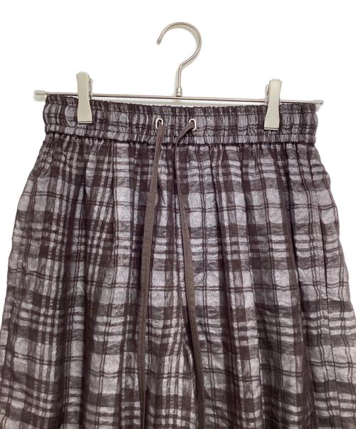 TODAYFUL（トゥデイフル）TODAYFUL (トゥデイフル) Check Jacquard Pants チョコレートブラウン サイズ:36の古着・服飾アイテム