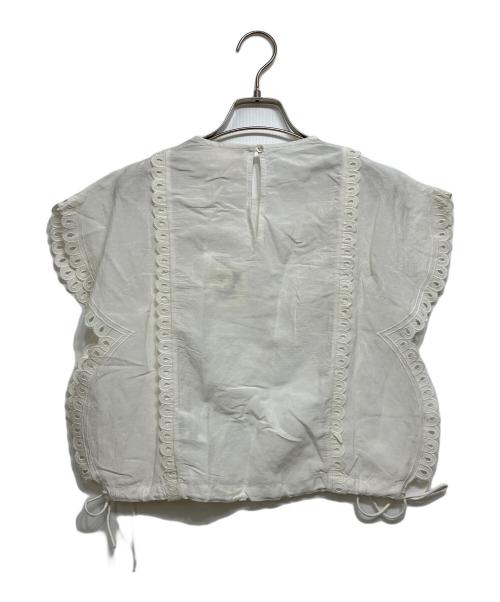SEZANE（セザンヌ）SEZANE (セザンヌ) TAMY カットレースブラウス エクリュ サイズ:34の古着・服飾アイテム