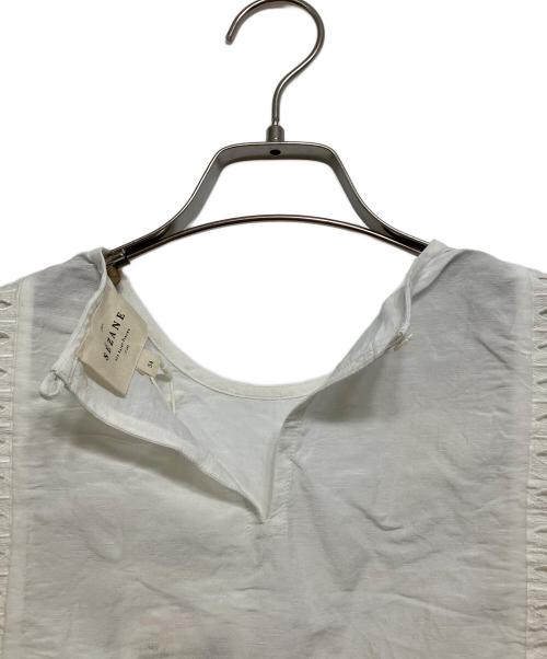 SEZANE（セザンヌ）SEZANE (セザンヌ) TAMY カットレースブラウス エクリュ サイズ:34の古着・服飾アイテム