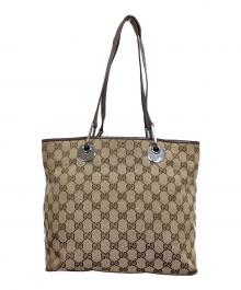 GUCCI（グッチ）の古着「GGキャンバス トートバッグ」｜ベージュ×ブラウン