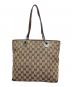 GUCCI (グッチ) GGキャンバス トートバッグ ベージュ×ブラウン：12000円