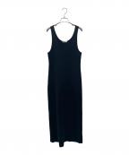 AURALEEオーラリー）の古着「COTTON SILK STRETCH DOUBLE FACE ワンピース」｜ブラック