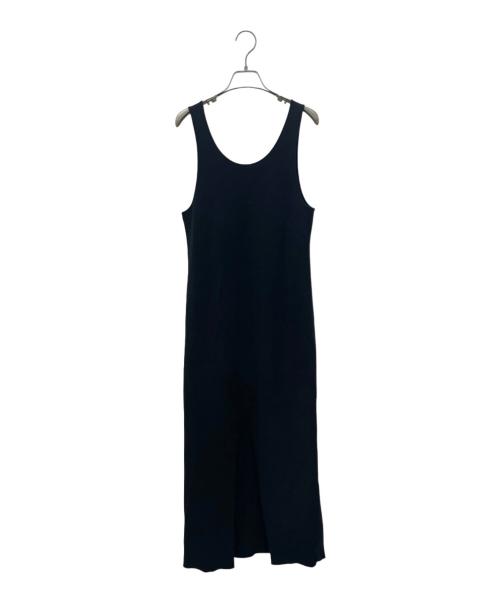 AURALEE（オーラリー）AURALEE (オーラリー) COTTON SILK STRETCH DOUBLE FACE ワンピース ブラック サイズ:1の古着・服飾アイテム