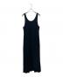 AURALEE (オーラリー) COTTON SILK STRETCH DOUBLE FACE ワンピース ブラック サイズ:1：22000円