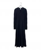 Mame Kurogouchiマメクロゴウチ）の古着「Geometric Pattern Jacquard Jersey Dress」｜ブラック