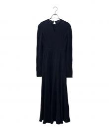 Mame Kurogouchi（マメクロゴウチ）の古着「Geometric Pattern Jacquard Jersey Dress」｜ブラック