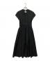 H BEAUTY&YOUTH (エイチ ビューティー&ユース) TYPEWRITER CLOTH FRENCH SLEEVE DRESS ブラック サイズ:F：6000円
