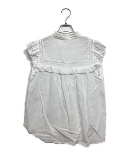 IENA（イエナ）IENA (イエナ) コットンフレンチフリルブラウス ホワイト サイズ:34の古着・服飾アイテム
