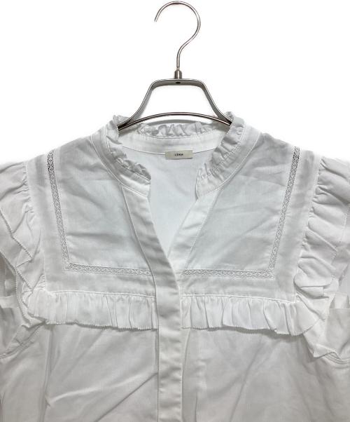 IENA（イエナ）IENA (イエナ) コットンフレンチフリルブラウス ホワイト サイズ:34の古着・服飾アイテム