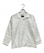 tricot COMME des GARCONSトリココムデギャルソン）の古着「リネンプルオーバーブラウス」｜ホワイト