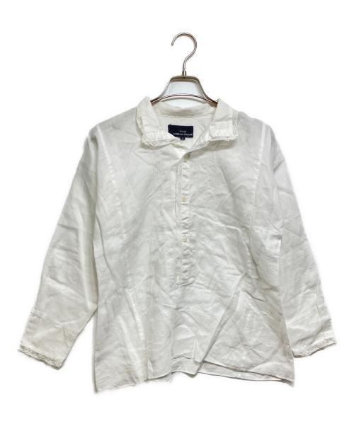 tricot COMME des GARCONS（トリココムデギャルソン）tricot COMME des GARCONS (トリココムデギャルソン) リネンプルオーバーブラウス ホワイト サイズ:Sの古着・服飾アイテム