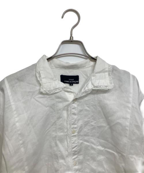 tricot COMME des GARCONS（トリココムデギャルソン）tricot COMME des GARCONS (トリココムデギャルソン) リネンプルオーバーブラウス ホワイト サイズ:Sの古着・服飾アイテム