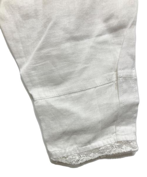 tricot COMME des GARCONS（トリココムデギャルソン）tricot COMME des GARCONS (トリココムデギャルソン) リネンプルオーバーブラウス ホワイト サイズ:Sの古着・服飾アイテム