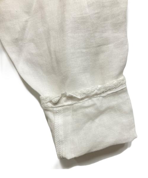 tricot COMME des GARCONS（トリココムデギャルソン）tricot COMME des GARCONS (トリココムデギャルソン) リネンプルオーバーブラウス ホワイト サイズ:Sの古着・服飾アイテム