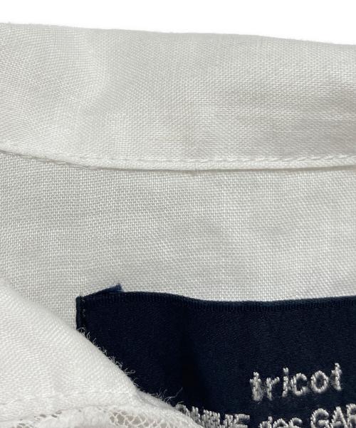 tricot COMME des GARCONS（トリココムデギャルソン）tricot COMME des GARCONS (トリココムデギャルソン) リネンプルオーバーブラウス ホワイト サイズ:Sの古着・服飾アイテム