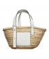LOEWE（ロエベ）の古着「BASKET SMALL BAG」｜ナチュラルベージュ×ホワイト
