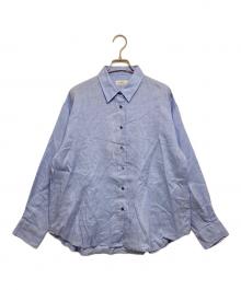 IENA（イエナ）の古着「ウォッシャブル リネン2WAY シャツ」｜ブルー
