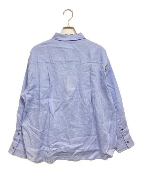IENA（イエナ）IENA (イエナ) ウォッシャブル リネン2WAY シャツ ブルー サイズ:無し 未使用品の古着・服飾アイテム