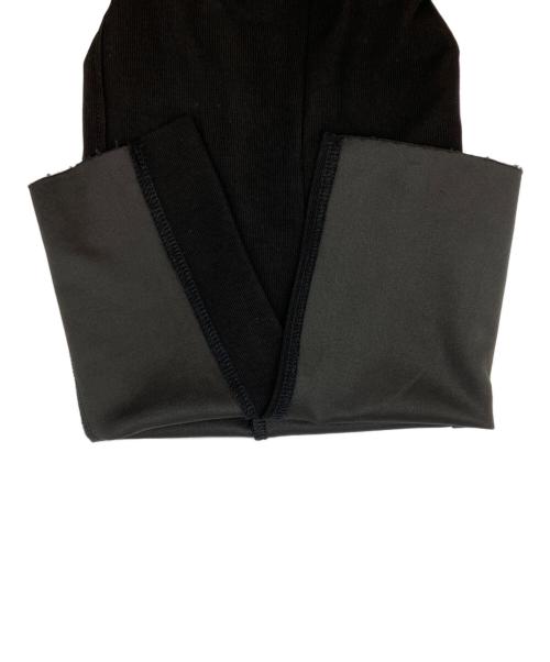 NOLLEY'S（ノーリーズ）NOLLEY'S (ノーリーズ) ウォッシャブルソフトリブフレアパンツ ブラック サイズ:38の古着・服飾アイテム