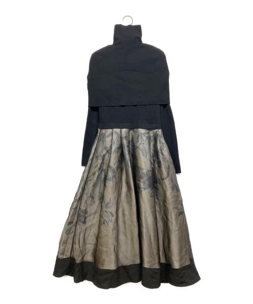 CELFORD（セルフォード）CELFORD (セルフォード) タートルケープ付きドッキングワンピース ブラック サイズ:SIZE38の古着・服飾アイテム