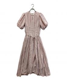 HER LIP TO（ハーリップトゥ）の古着「Fountain Lace Up Bow Dress」｜ピンク