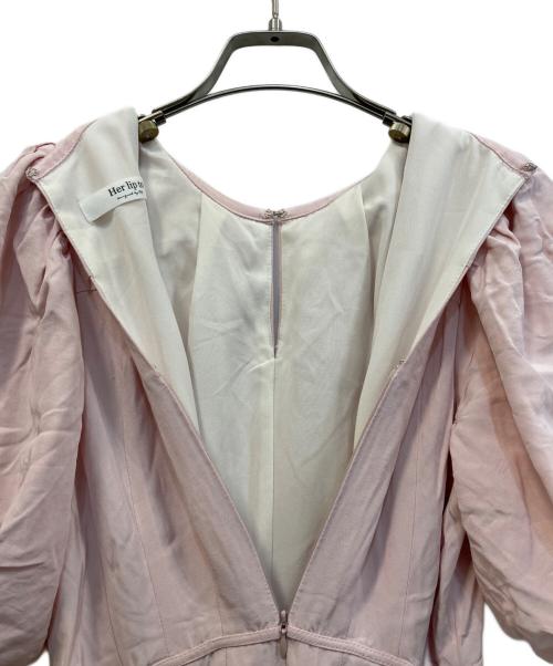 HER LIP TO（ハーリップトゥ）Her lip to (ハーリップトゥ) Fountain Lace Up Bow Dress ピンク サイズ:Sの古着・服飾アイテム