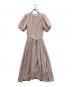 Her lip to（ハーリップトゥ）の古着「Fountain Lace Up Bow Dress」｜ピンク