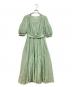 HER LIP TO（ハーリップトゥ）の古着「Airy Volume Sleeve Dress」｜グリーン