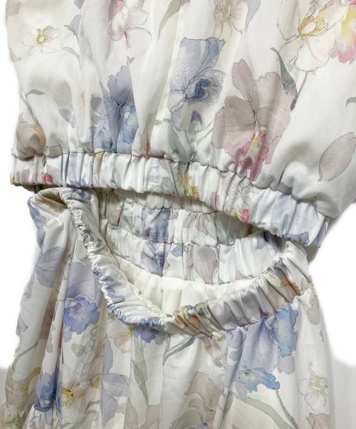 rienda（リエンダ）rienda (リエンダ) ホルターネックギャザーフレアワンピース ホワイト サイズ:Sの古着・服飾アイテム