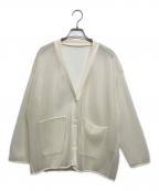 poisポワ）の古着「double mesh Cardigan」｜アイボリー