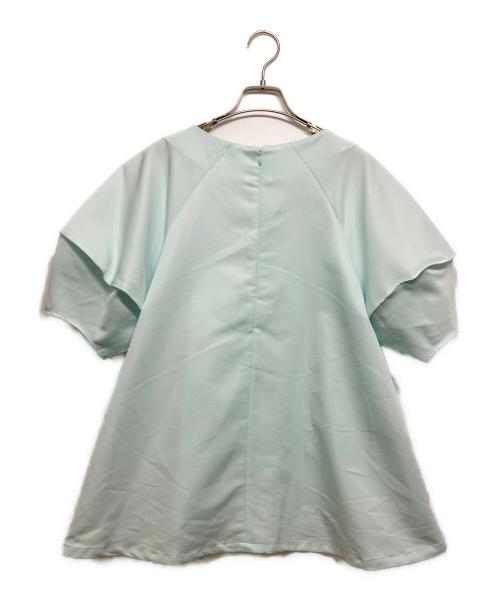 LIten（リテン）LIten (リテン) グログランキャンディブラウス ブルー サイズ:Fの古着・服飾アイテム