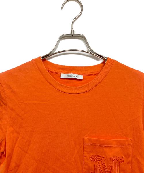 MaxMara（マックスマーラ）MaxMara (マックスマーラ) ピュア コットン ジャージー Tシャツ オレンジ サイズ:XSの古着・服飾アイテム