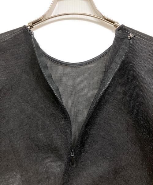 LIten（リテン）LIten (リテン) シアースカルプチャートップス ブラック サイズ:FREEの古着・服飾アイテム