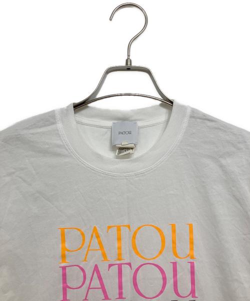 patou（パトゥ）patou (パトゥ) オーガニックコットン パトゥロゴ Tシャツ ホワイト サイズ:XSの古着・服飾アイテム