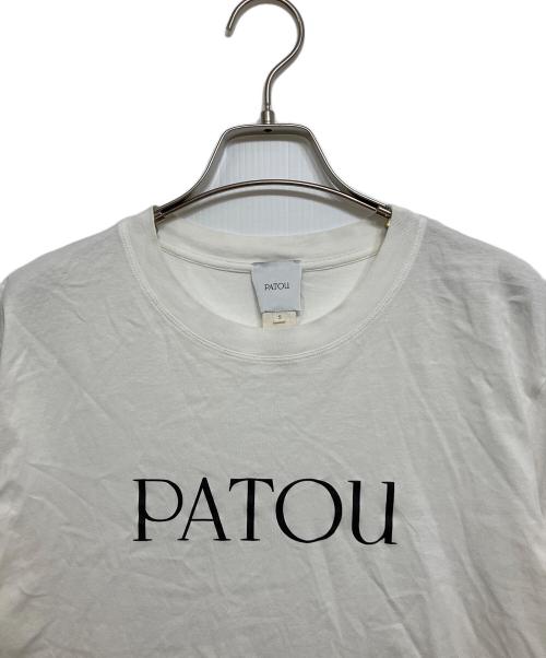 patou（パトゥ）patou (パトゥ) オーガニックコットン パトゥロゴTシャツ ホワイト サイズ:ｓの古着・服飾アイテム