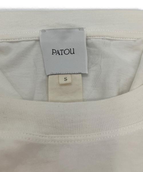patou（パトゥ）patou (パトゥ) オーガニックコットン パトゥロゴTシャツ ホワイト サイズ:ｓの古着・服飾アイテム