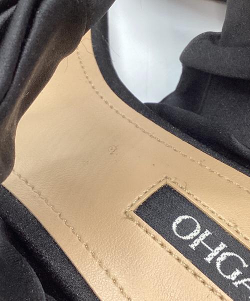 OHGA（オオガ）OHGA (オオガ) ダブルリボンサンダル ブラック サイズ:ｌの古着・服飾アイテム