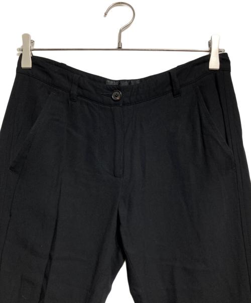 ANN DEMEULEMEESTER（アンドゥムルメステール）ANN DEMEULEMEESTER (アンドゥムルメステール) double layered black pantalon/ダブルレイヤードブラックパンタロン ブラック サイズ:34の古着・服飾アイテム