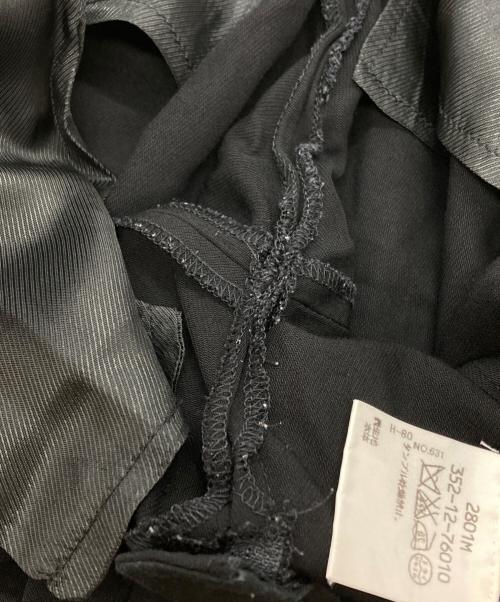 ANN DEMEULEMEESTER（アンドゥムルメステール）ANN DEMEULEMEESTER (アンドゥムルメステール) double layered black pantalon/ダブルレイヤードブラックパンタロン ブラック サイズ:34の古着・服飾アイテム